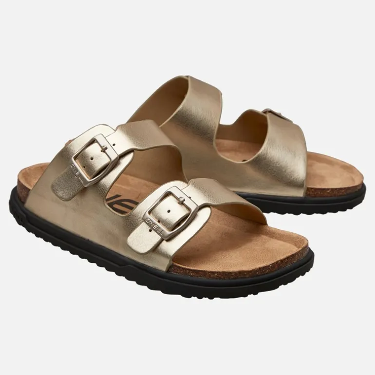 O'Neill Mädchen Haleiwa Double Buckle Slides Gold
