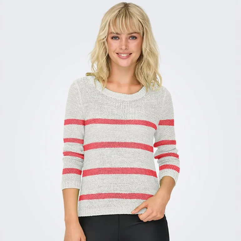 Only Damen Geena Pullover Jumper Cloud Dancer