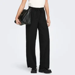 Only Damen Weites Bein Hose Schwarz