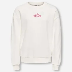 Only Mädchen Philea Life Sweatshirt Cloud Dancer