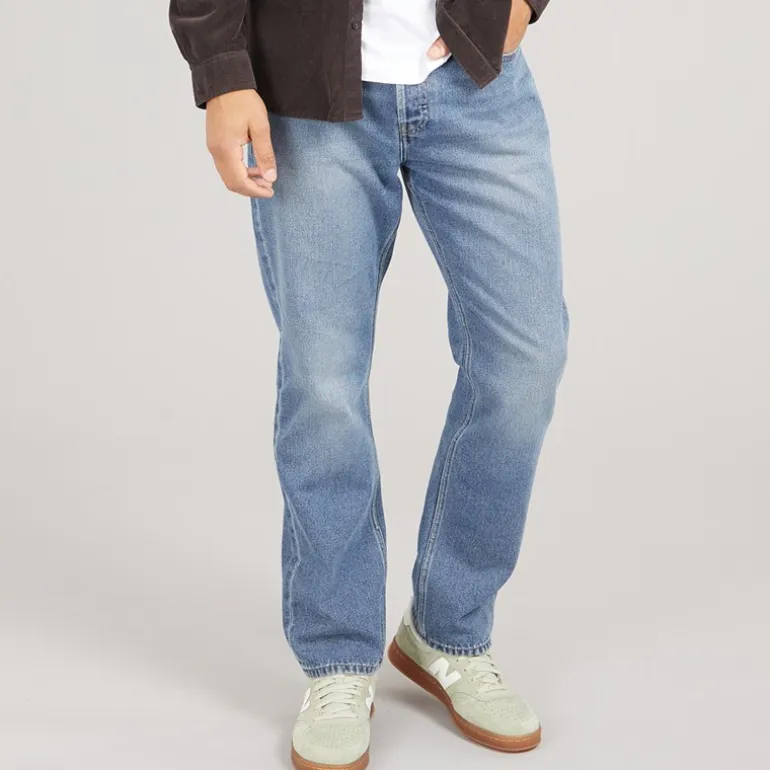 ONLY & SONS Herren Edge Gerade Passform Jeans Dark Blue Denim