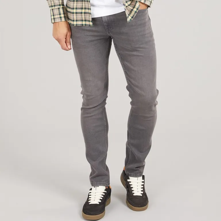 ONLY & SONS Herren Loom Slim Fit Jeans Grey Denim