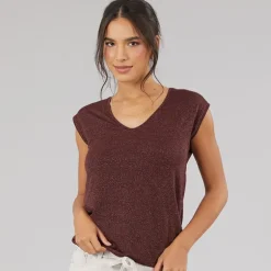 Pieces Damen Billo T-Shirt Winetasting