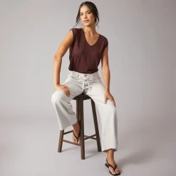 Pieces Damen Billo T-Shirt Winetasting