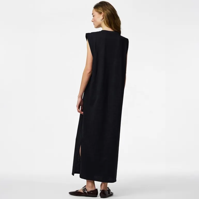 Pieces Damen Chilli Maxikleid Schwarz
