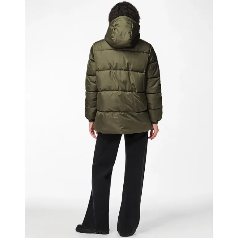 Pieces Damen Maddie Pufferjacke Grün