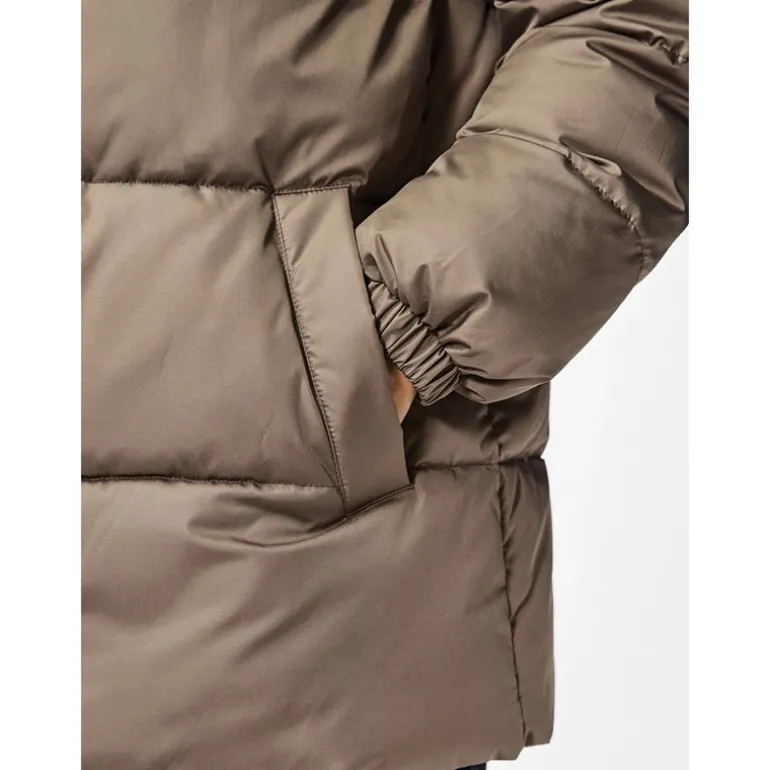 Pieces Damen Maddie Pufferjacke Braun