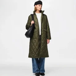 Pieces Damen Mailey Steppjacke Grün