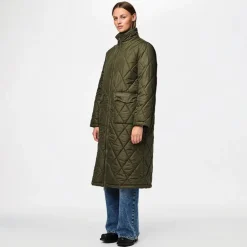 Pieces Damen Mailey Steppjacke Grün