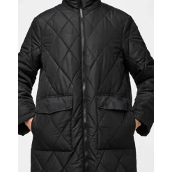 Pieces Damen Mailey Steppjacke Schwarz
