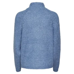 Pieces Damen Nell Pullover Blau