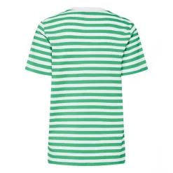 Pieces Damen Ria gestreiftes T Shirt Absinthe Green
