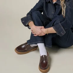 Playboy Footwear Damen Claudine Schuhe Dunkelbraunes Leder Dk.Brown Leather