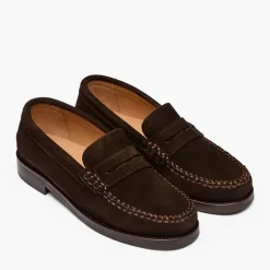 Playboy Footwear Damen Toc1936 Norah Loafer Dunkelbraunes Wildleder Dk.Brown Suede