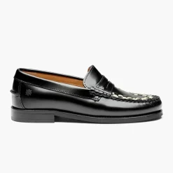 Playboy Footwear Damen Toc1936 Sofia Loafers Schwarz/White Polido