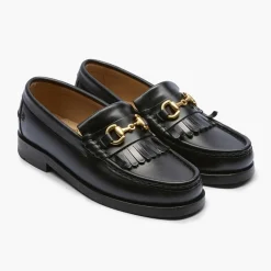 Playboy Footwear Damen Valerie Loafer Black Leather