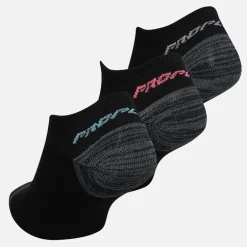 Pro Player Damen Zwölfer Pack unsichtbare Socken Schwarz/Blau