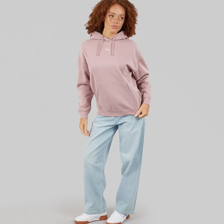 Puma Damen Essentials Oversize Hoodie Plum Haze