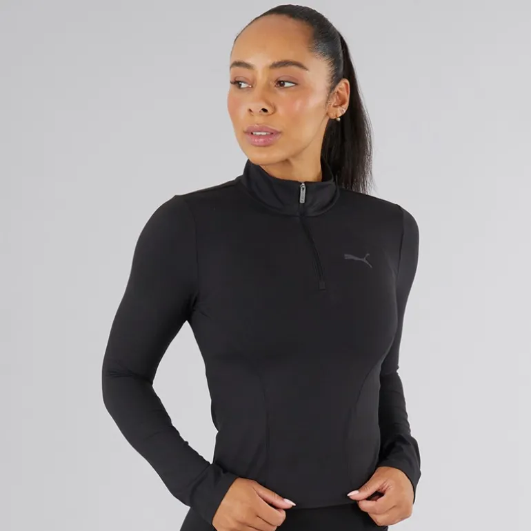 Puma Damen Training 1/2 Zip Puma Schwarz