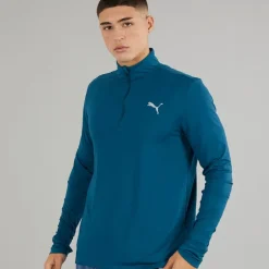 Puma Herren Lauf Favorite 1/4 Zip Laufoberteil Ozean Tropic