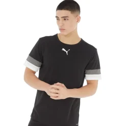 Puma Herren teamRISE Performance Sporttops Schwarz