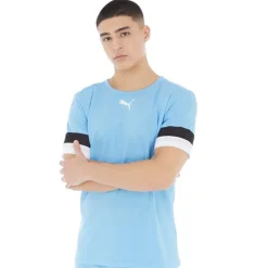 Puma Herren teamRISE Performance Sporttops Blau