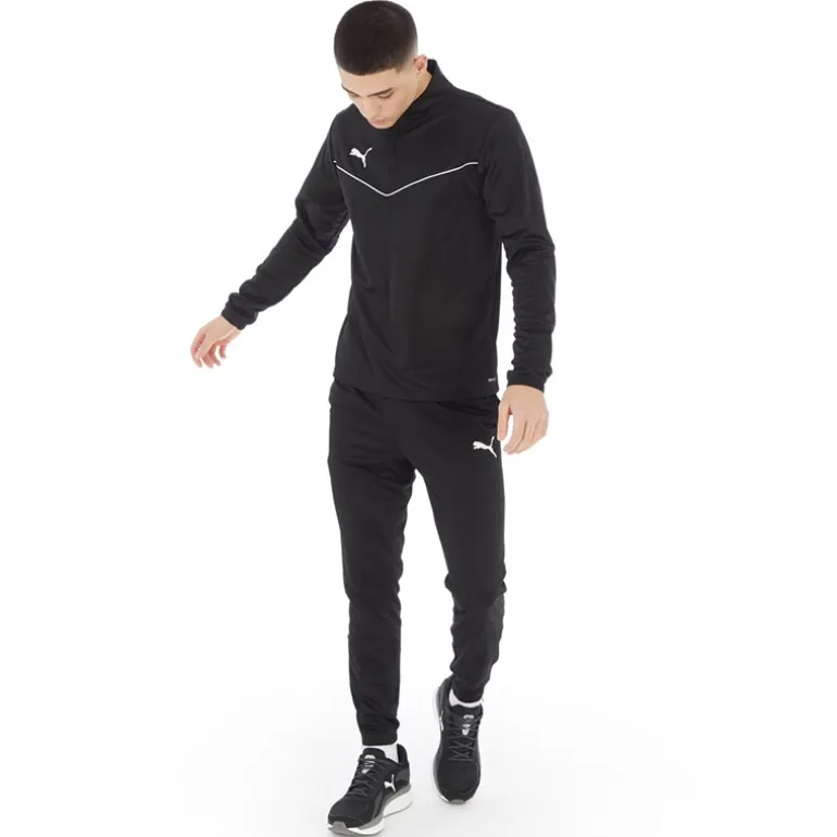 Puma Herren teamRISE Poly Performance Sporthosen Schwarz
