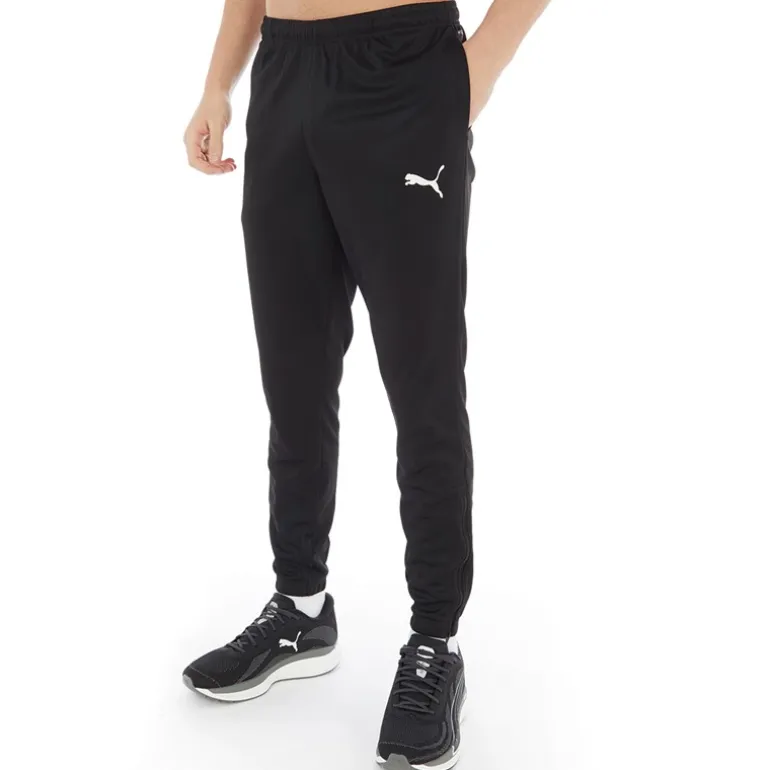 Puma Herren teamRISE Poly Performance Sporthosen Schwarz