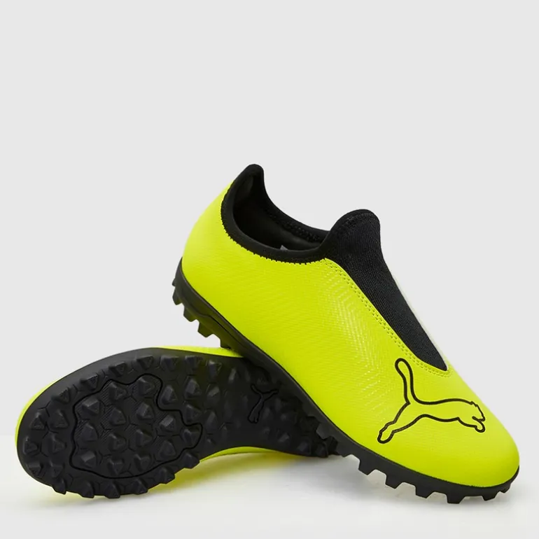 Puma Junge Finesse Schnürlose TF Astro Fußballschuhe Yellow Alert