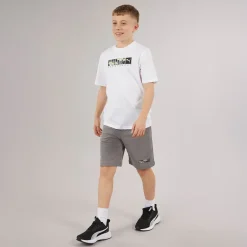 Puma Junge Grafik Camouflage T Shirt Puma White
