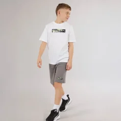 Puma Junge Grafik Tarnung Shorts Cast Iron