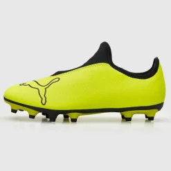 Puma Junior Junge Finesse Schnürlose FG Fester Boden Fußballschuhe Yellow Alert
