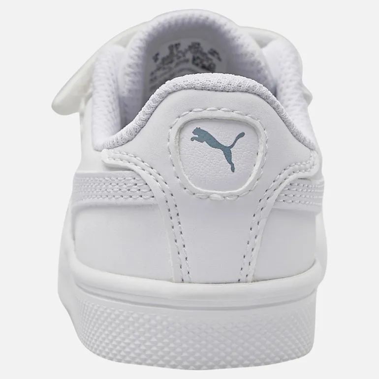 Puma Kleinkind Smash Vulc Turnschuhe Weiß/Quarry