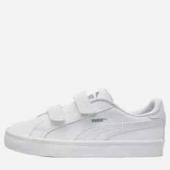 Puma Kleinkind Smash Vulc Turnschuhe Weiß/Quarry