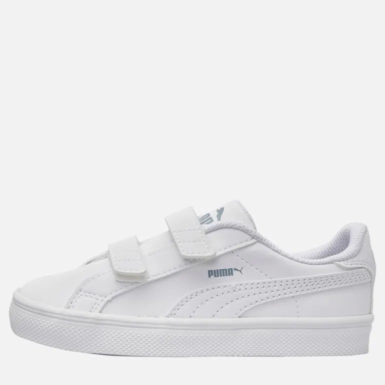 Puma Kleinkind Smash Vulc Turnschuhe Weiß/Quarry
