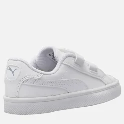 Puma Kleinkind Smash Vulc Turnschuhe Weiß/Quarry
