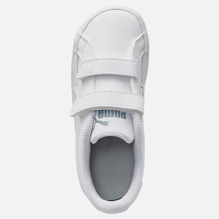 Puma Kleinkind Smash Vulc Turnschuhe Weiß/Quarry