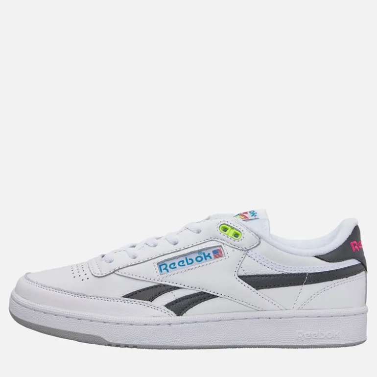 Reebok Club C Revenge Vintage 90er Jahre Tennis Turnschuhe Weiß/Weiß/Schwarz