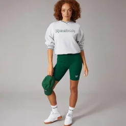 Reebok Damen Reebok Identity Kleines Logo Fitted Shorts Collegiate Green