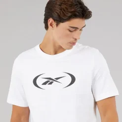 Reebok Herren Basketball T Shirt Weiss