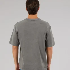 Reebok Herren Identity Gewaschenes T-Shirt Schwarz