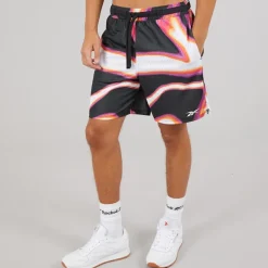 Reebok Herren Reebok Basketball Grafik 7 Zoll Transition Shorts Heat Wave