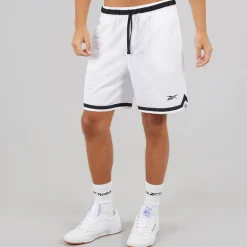 Reebok Herren Reebok Basketball 7 Zoll Transition Shorts Weiß