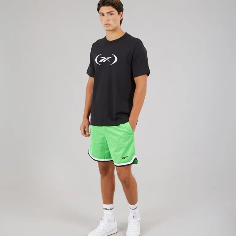 Reebok Herren Reebok Basketball 7 Zoll Transition Shorts Solar Lime