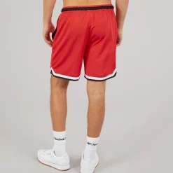Reebok Herren Reebok Basketball 7 Zoll Transition Shorts Energy Red/Weiss