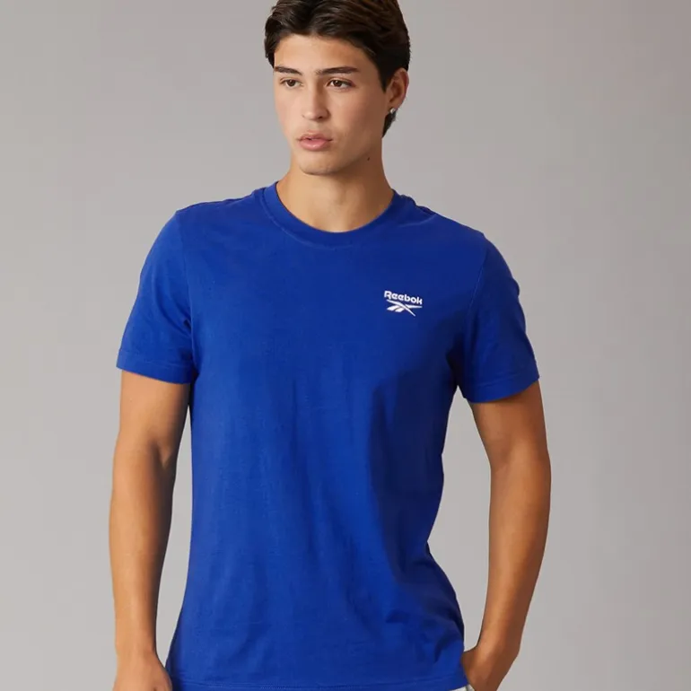 Reebok Herren Reebok Identity Kleines Logo T Shirt Boundless Blue