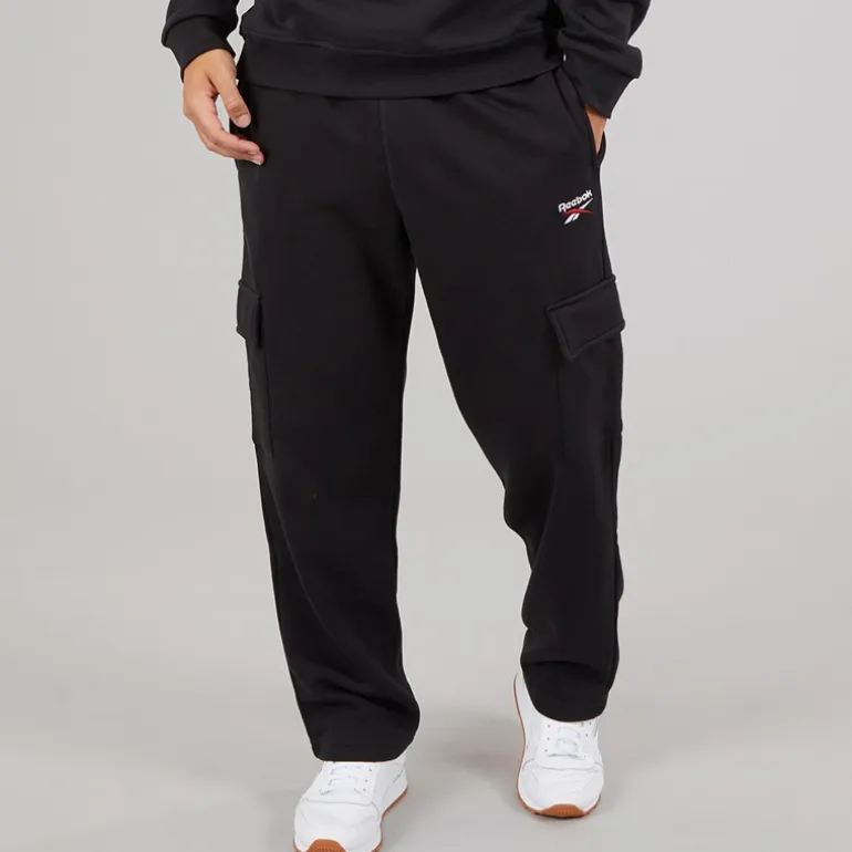 Reebok Herren Reebok Identity Kleines Logo Cargohose Schwarz/Weiß/Vector Red