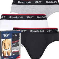 Reebok Herren Wiggins Performance Drei-Pack Unterhosen Schwarz/Grau meliert/Weiß