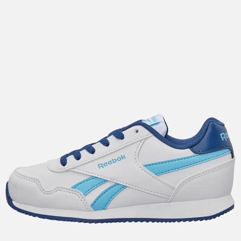 Reebok Junior Junge Royal Classic Jog 3.0 Turnschuhe Weiß/Digitalblue/Batik Blue