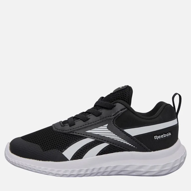 Reebok Kinder Rush Runner 5 Elastische Schnürung Neutrale Laufschuhe Schwarz/Schwarz/Weiß